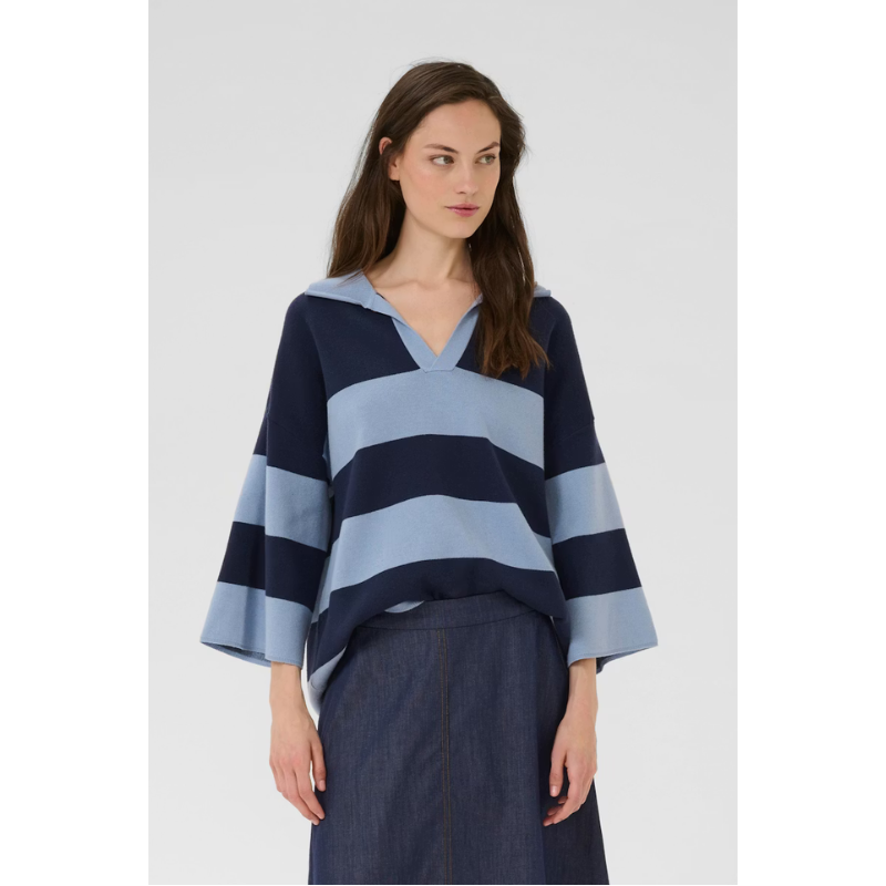 DIANA DODDIE TEE POLO - BLUE - Billede 3