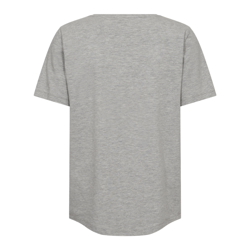 FENJAL TEE - LIGHT GREY MEL. - Billede 3
