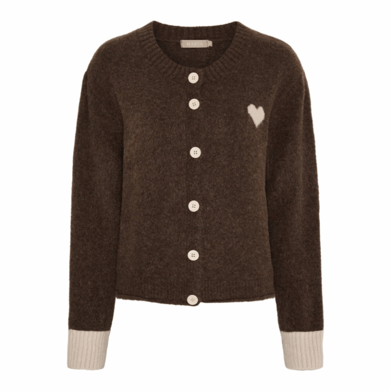 Mdc Calla strik cardigan fra Marta du Chateau. En blød cardigan med hjerte.