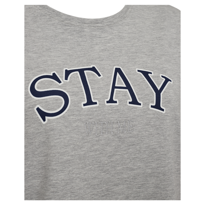 FENJAL TEE - LIGHT GREY MEL. - Billede 4