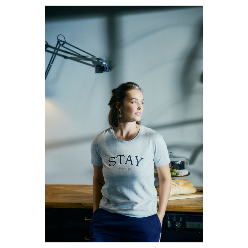 FENJAL TEE - LIGHT GREY MEL. - Billede 2