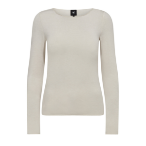 Clay Tee fra Nü er en lækker blød basic top med lange ærmer. Toppen findes i creme og sort.