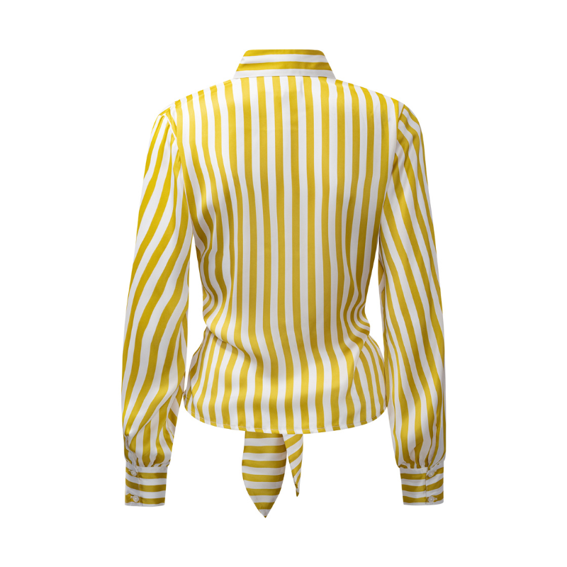 Karmamia Lee Shirt med gule striber.