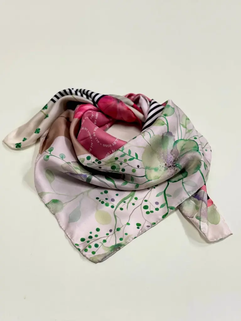 Voss silketørklæde Origins Rose