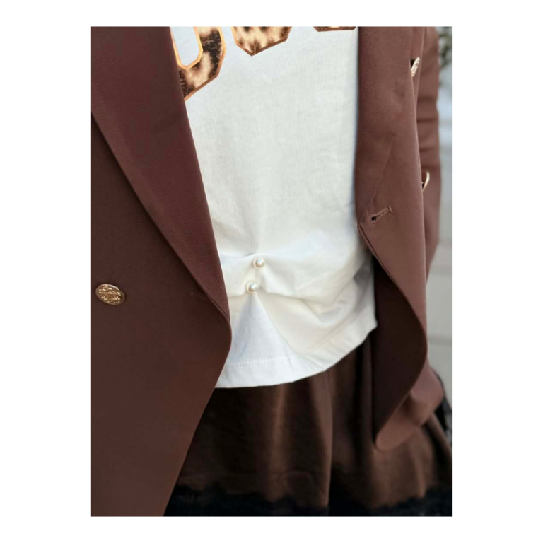 Tøj nål i metallegering - 18k forgyldt.