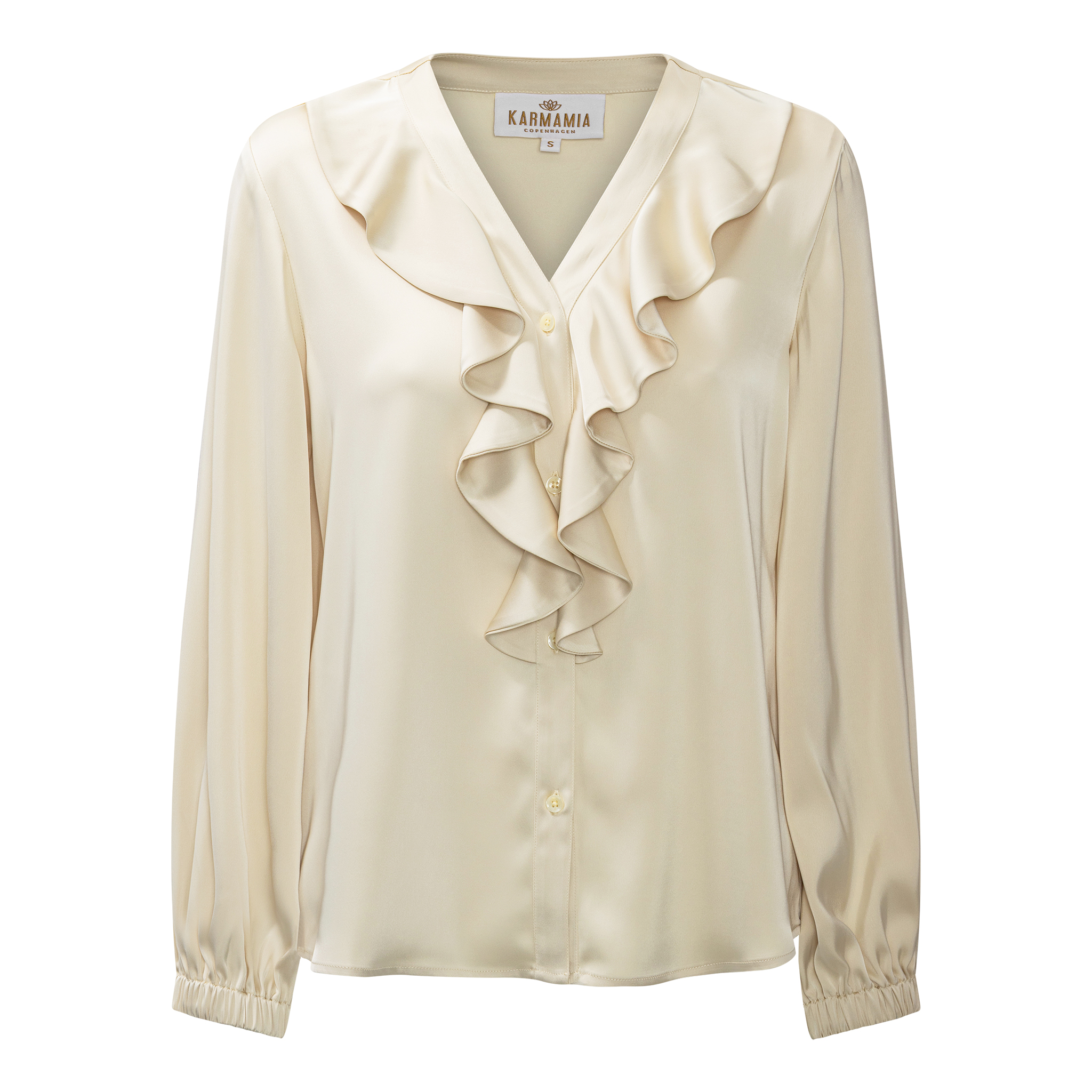 Sophia Blouse fra Karmamia i den fine farve semi rich porcelain