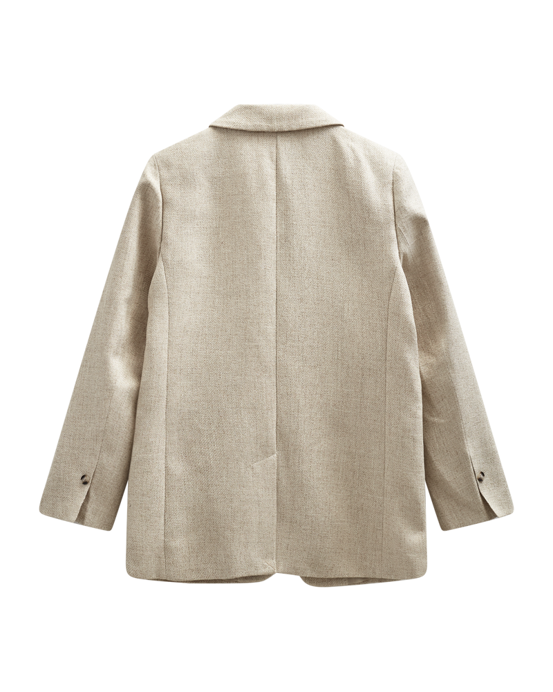 LYDIA BLAZER - SAND MELANGE - Billede 2