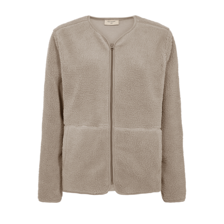 Teddy jacket simple taupe
