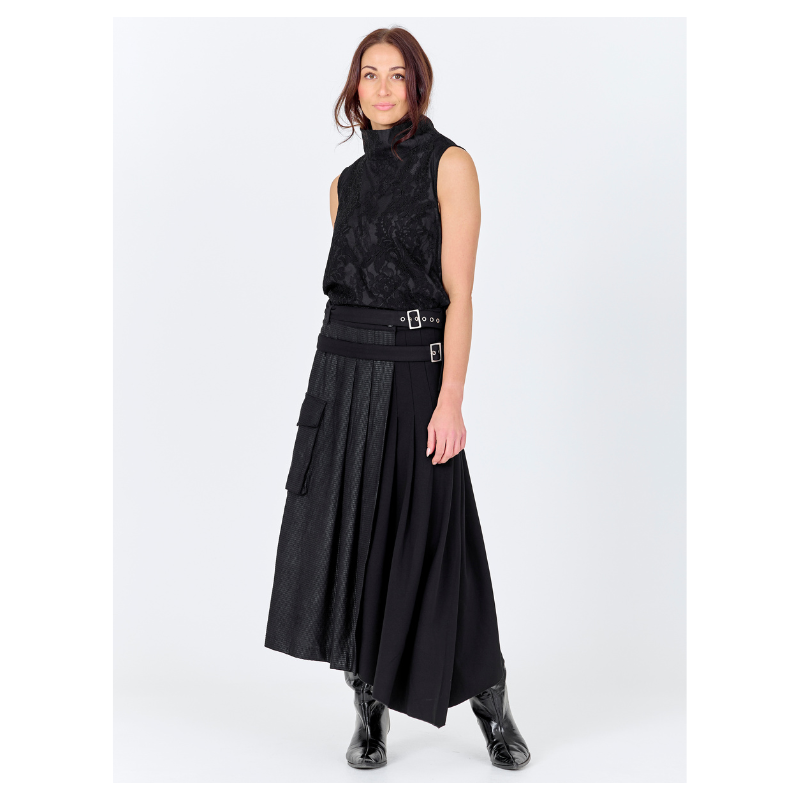 CELINE SKIRT - BLACK - Billede 2
