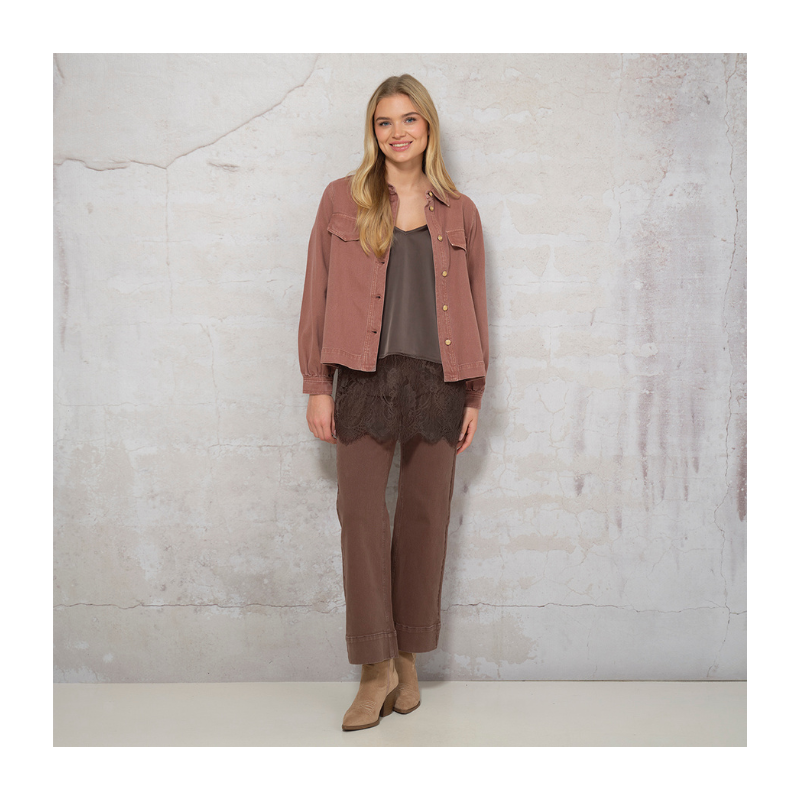 DANIELA BLOUSE VINTAGE ROSE - Billede 2