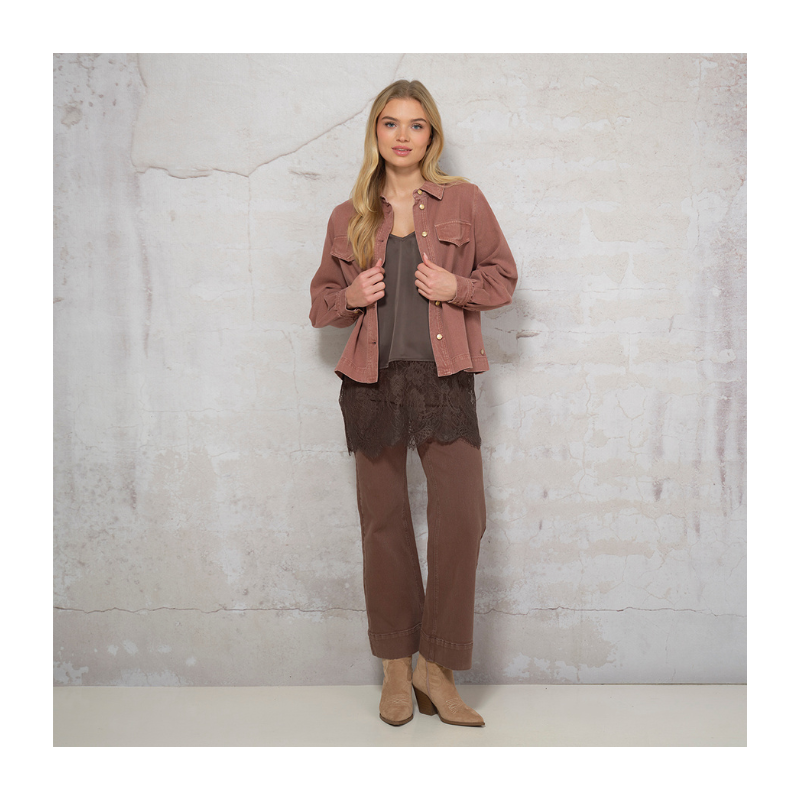 DANIELA BLOUSE VINTAGE ROSE - Billede 3