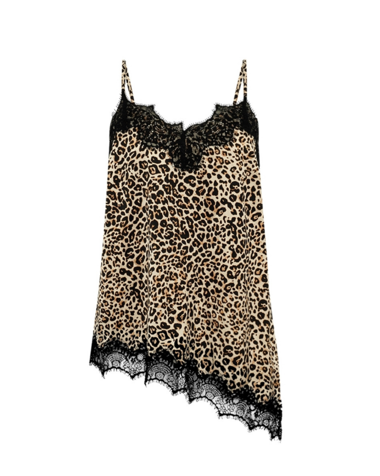 Ember Go Lu top - Leopard Print fra Gossia