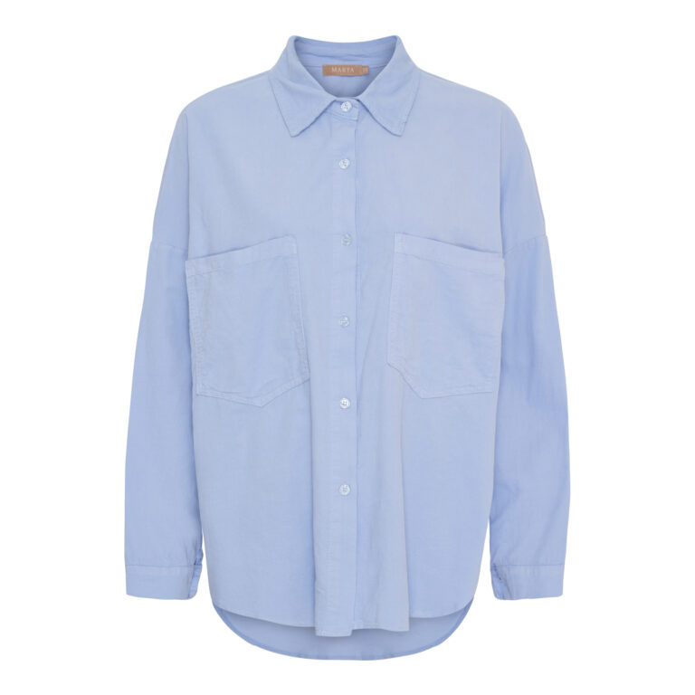 Mdc Coline skjorte fra Marta du Chateau i blød baby fløjl.