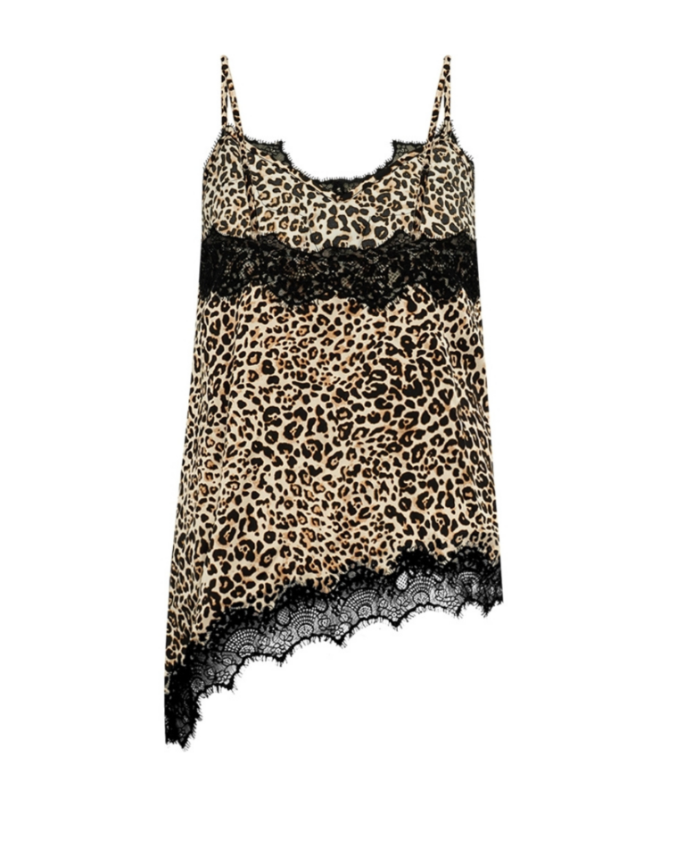 Ember Go Lu top - Leopard Print fra Gossia