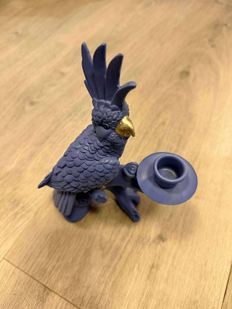 candleholder parrot