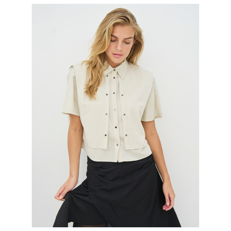 CANSU BOLERO JACKET - BONE - Billede 2