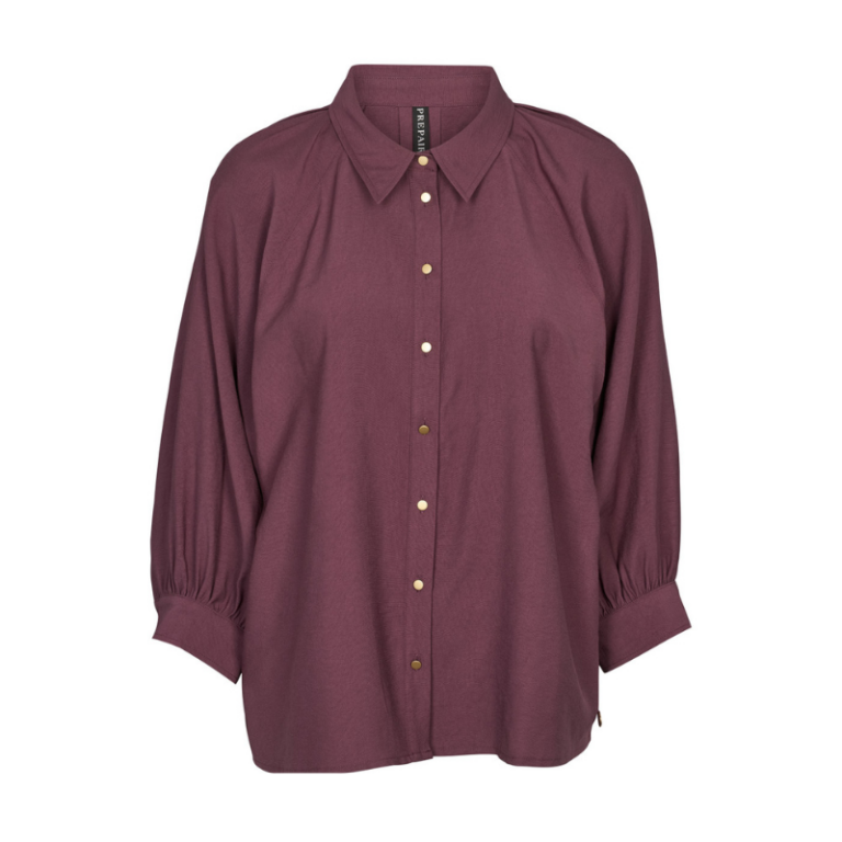 Antonia bluse i bordeaux fra Prepair