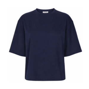 Azra lækker blød boxy t-shirt i mørkeblå fra Tooday