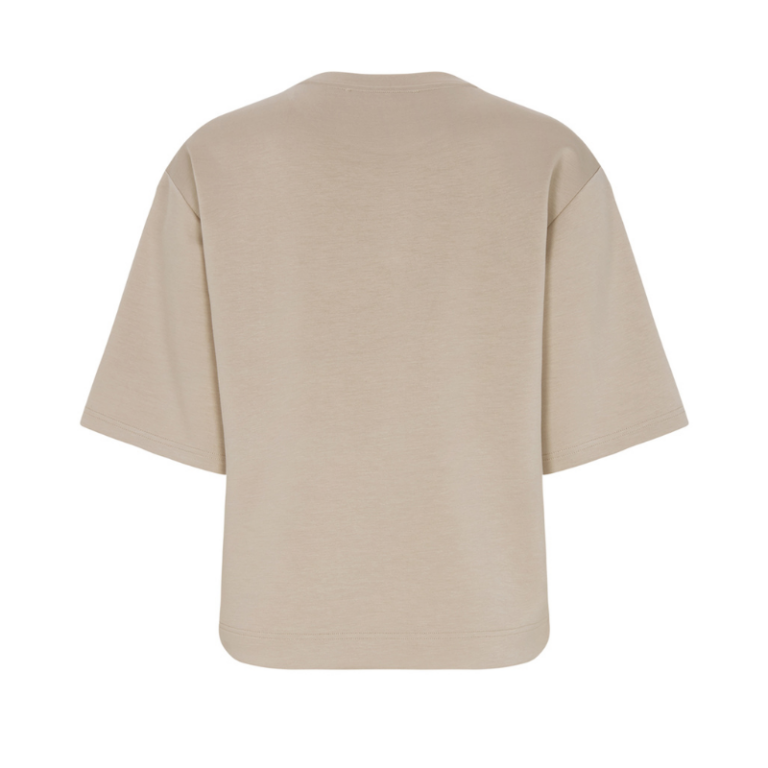 Azra lækker blød boxy t-shirt i sand fra Tooday