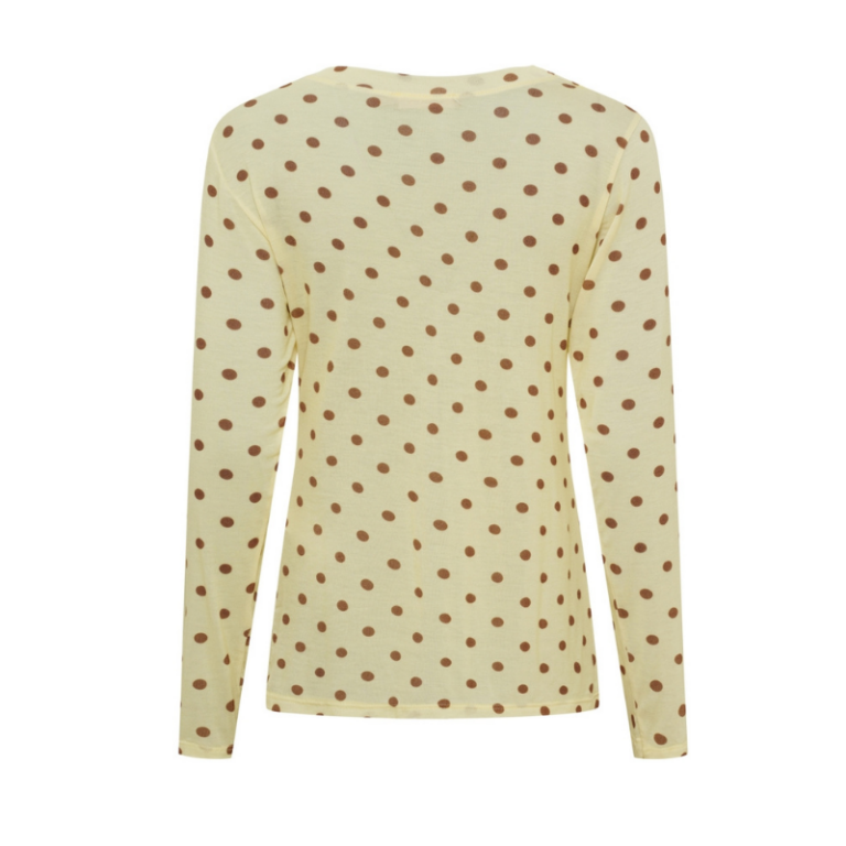 Mdc Elissa langærmet bluse med prikker fra Marta du Chateau