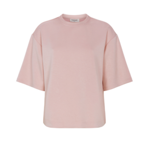 Azra lækker blød boxy t-shirt i rosa fra Tooday