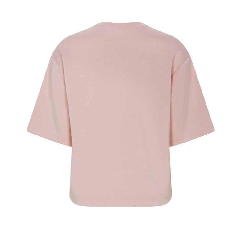 Azra lækker blød boxy t-shirt i rosa fra Tooday