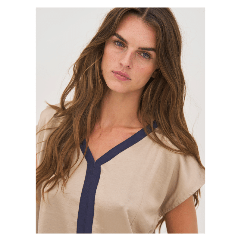 DIEM TOP - NAVY MIX - Billede 3