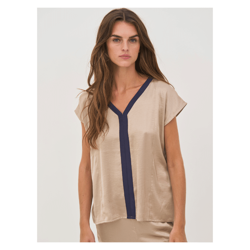 DIEM TOP - NAVY MIX - Billede 2