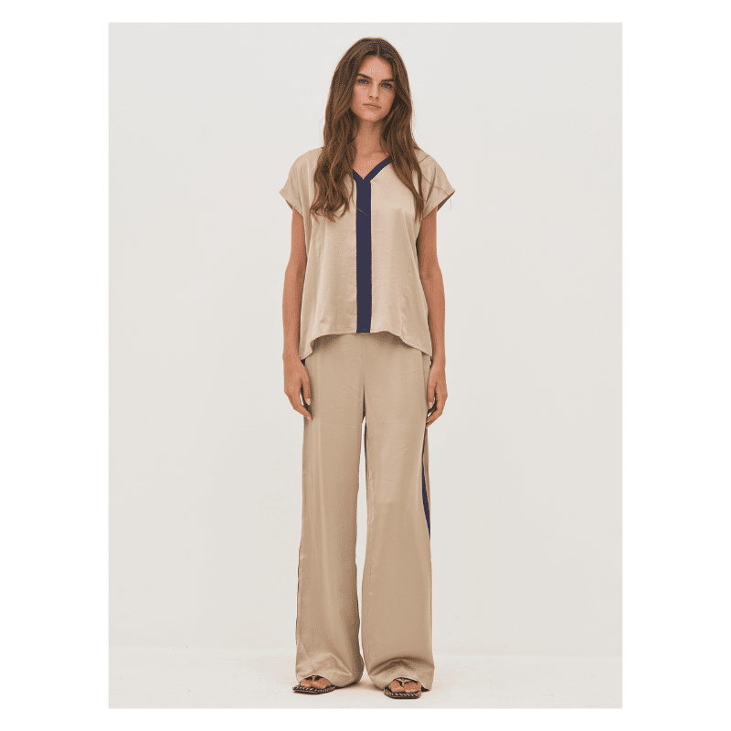 DIEM TOP - NAVY MIX - Billede 4