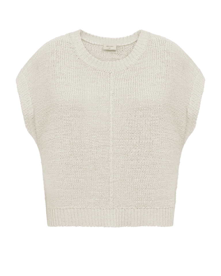 Estapper Vest fra Freequent i en blød kvalitet med en strikket struktur. Vesten er enkel i modellen med et lille cap sleeve, en rund halsudskæring, ribkanter samt en elegant, løs pasform. Lille cap sleeve Rund halsudskæring Ribkanter Løs pasform Strikket struktur Kvalitet: 65% akryl 35% Nylon Farve: rosa