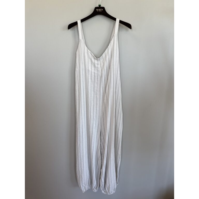 Mdc Tarelle buksedragt fra Marta du Chateau.  Lækker buksedragt i hør med striber. 