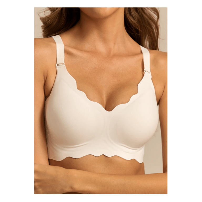 Femifemme scallop BH I hvid
